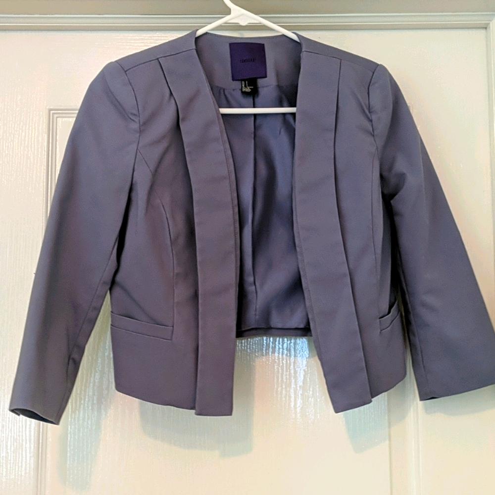 Lilac Purple Short Blazer Jacket